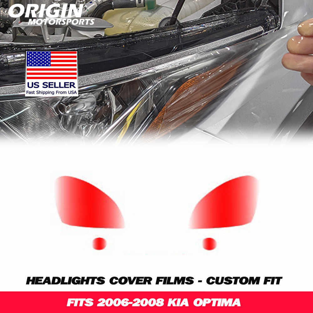 2006-2008 Kia OPTIMA Precut Headlight PPF Clear Paint Protection Film Kit 2006-2008 Kia OPTIMA Precut Headlight PPF Clear Paint Protection Film Kit
