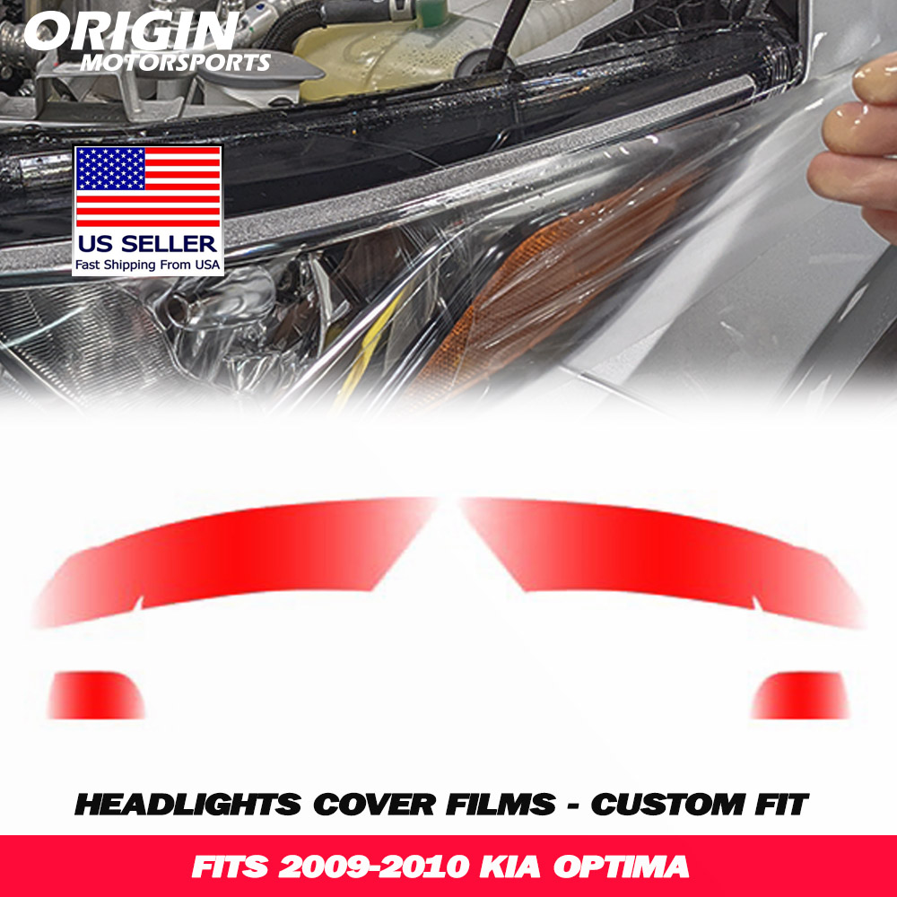 2009-2010 Kia OPTIMA Precut Headlight PPF Clear Paint Protection Film Kit 2009-2010 Kia OPTIMA Precut Headlight PPF Clear Paint Protection Film Kit