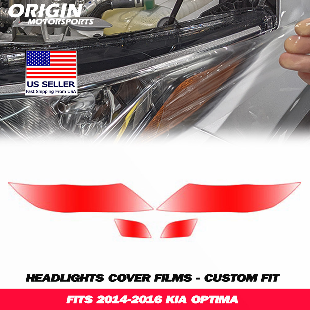 2014-2016 Kia OPTIMA Precut Headlight PPF Clear Paint Protection Film Kit 2014-2016 Kia OPTIMA Precut Headlight PPF Clear Paint Protection Film Kit