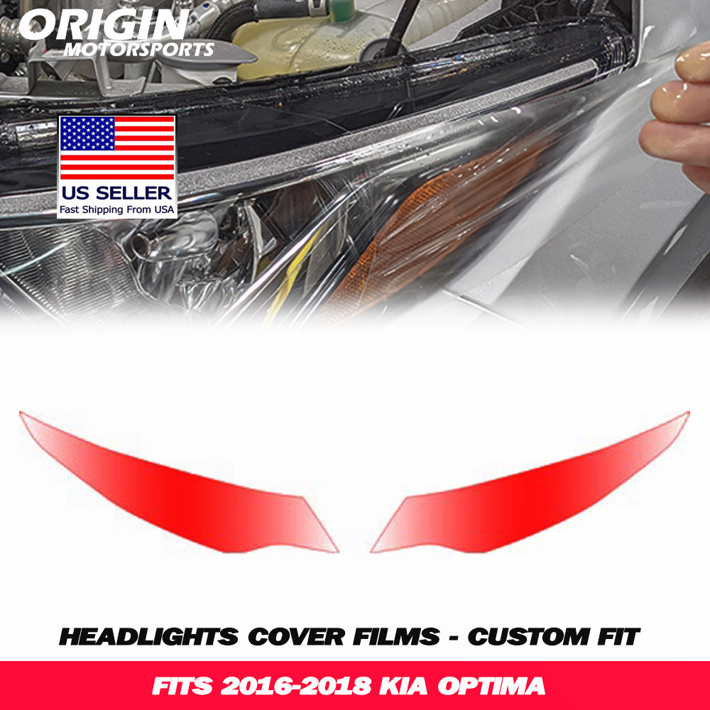 2016-2018 Kia OPTIMA Precut Headlight PPF Clear Paint Protection Film Kit 2016-2018 Kia OPTIMA Precut Headlight PPF Clear Paint Protection Film Kit