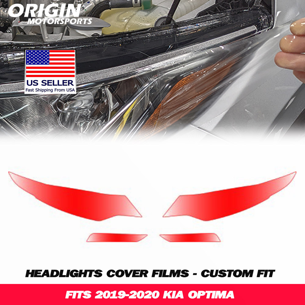 2019-2020 Kia OPTIMA Precut Headlight PPF Clear Paint Protection Film Kit 2019-2020 Kia OPTIMA Precut Headlight PPF Clear Paint Protection Film Kit