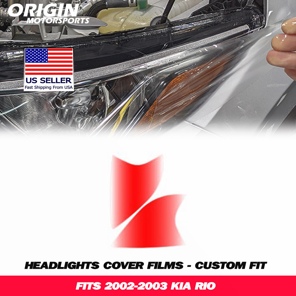 2002-2003 Kia RIO Precut Headlight PPF Clear Paint Protection Film Kit