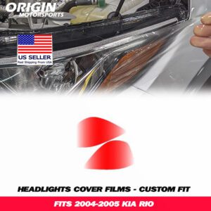 2004-2005 Kia RIO Precut Headlight PPF Clear Paint Protection Film Kit 2004-2005 Kia RIO Precut Headlight PPF Clear Paint Protection Film Kit