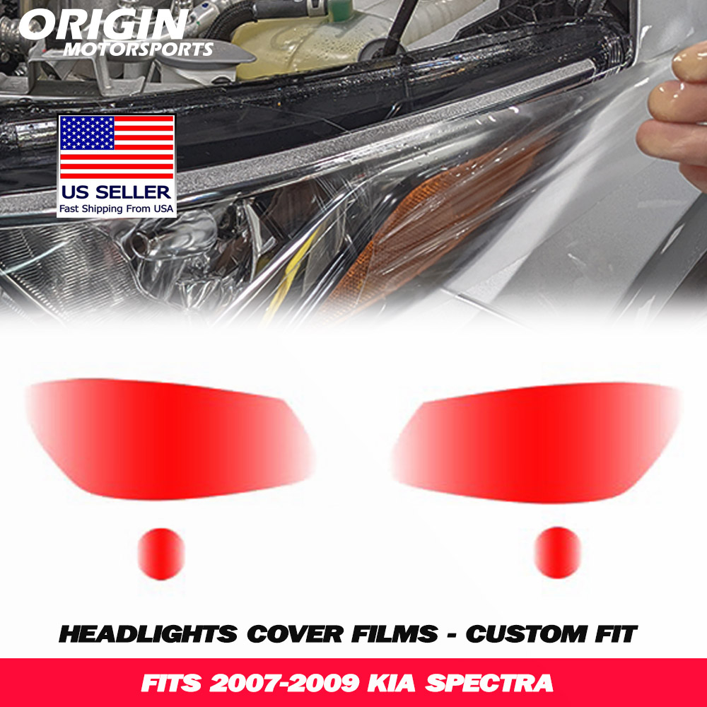 2007-2009 Kia SPECTRA Precut Headlight PPF Clear Paint Protection Film Kit