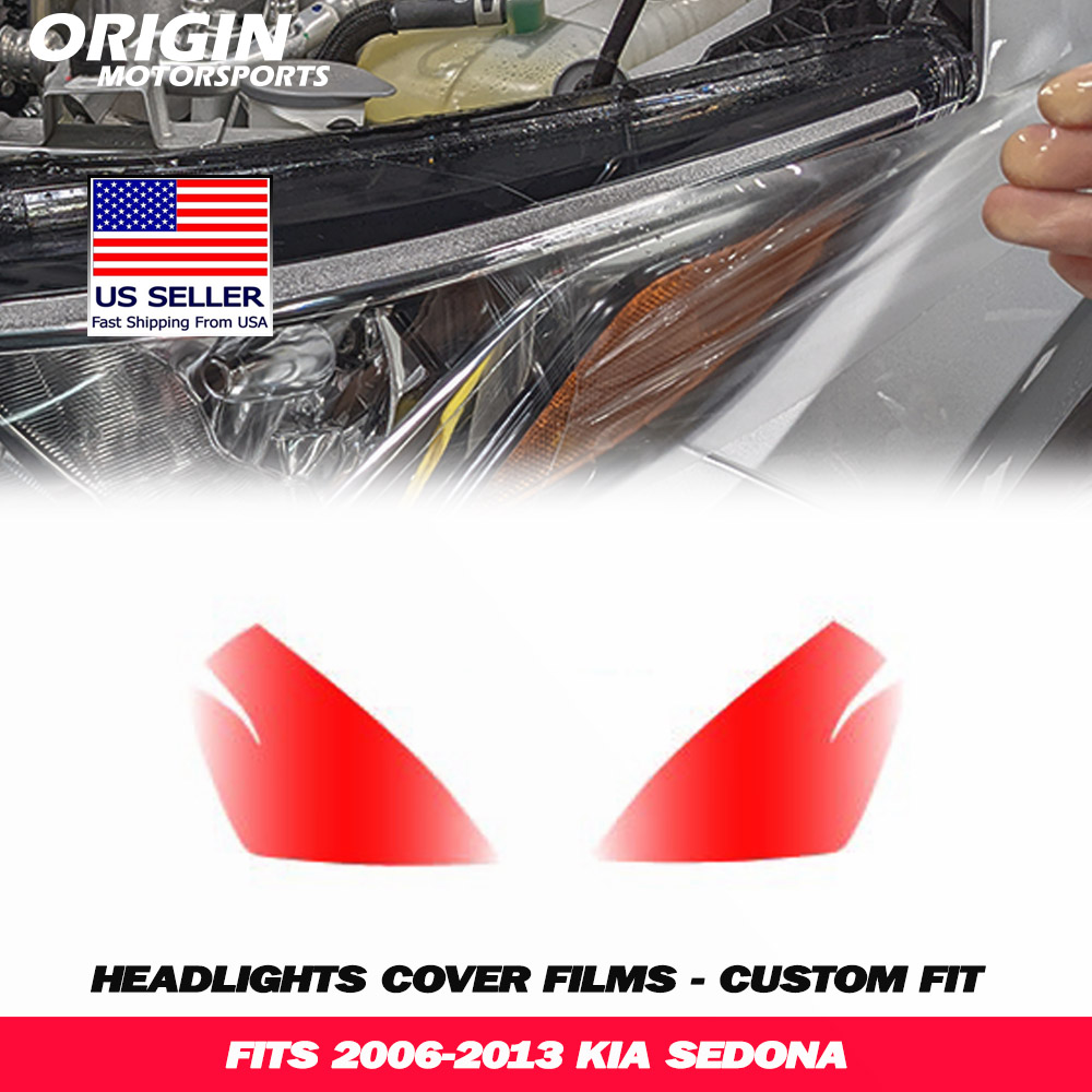 2006-2013 Kia SEDONA Precut Headlight PPF Clear Paint Protection Film Kit 2006-2013 Kia SEDONA Precut Headlight PPF Clear Paint Protection Film Kit