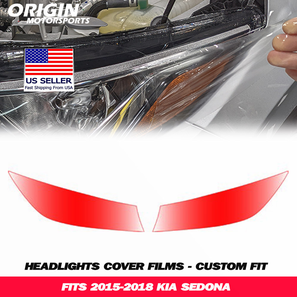 2015-2018 Kia SEDONA Precut Headlight PPF Clear Paint Protection Film Kit 2015-2018 Kia SEDONA Precut Headlight PPF Clear Paint Protection Film Kit