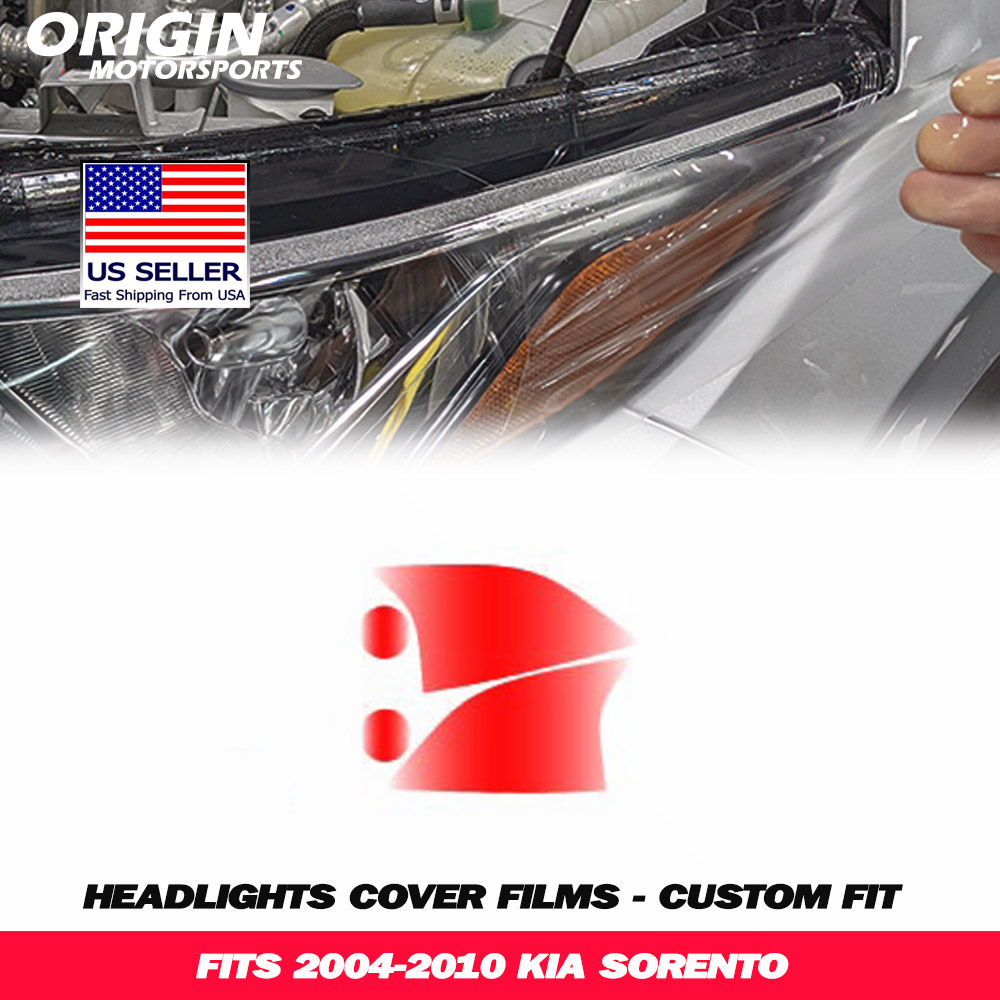 2004-2010 Kia SORENTO Precut Headlight PPF Clear Paint Protection Film Kit 2004-2010 Kia SORENTO Precut Headlight PPF Clear Paint Protection Film Kit