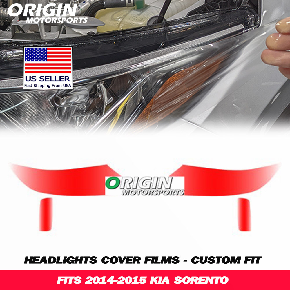 2014-2015 Kia SORENTO Precut Headlight PPF Clear Paint Protection Film Kit 2014-2015 Kia SORENTO Precut Headlight PPF Clear Paint Protection Film Kit