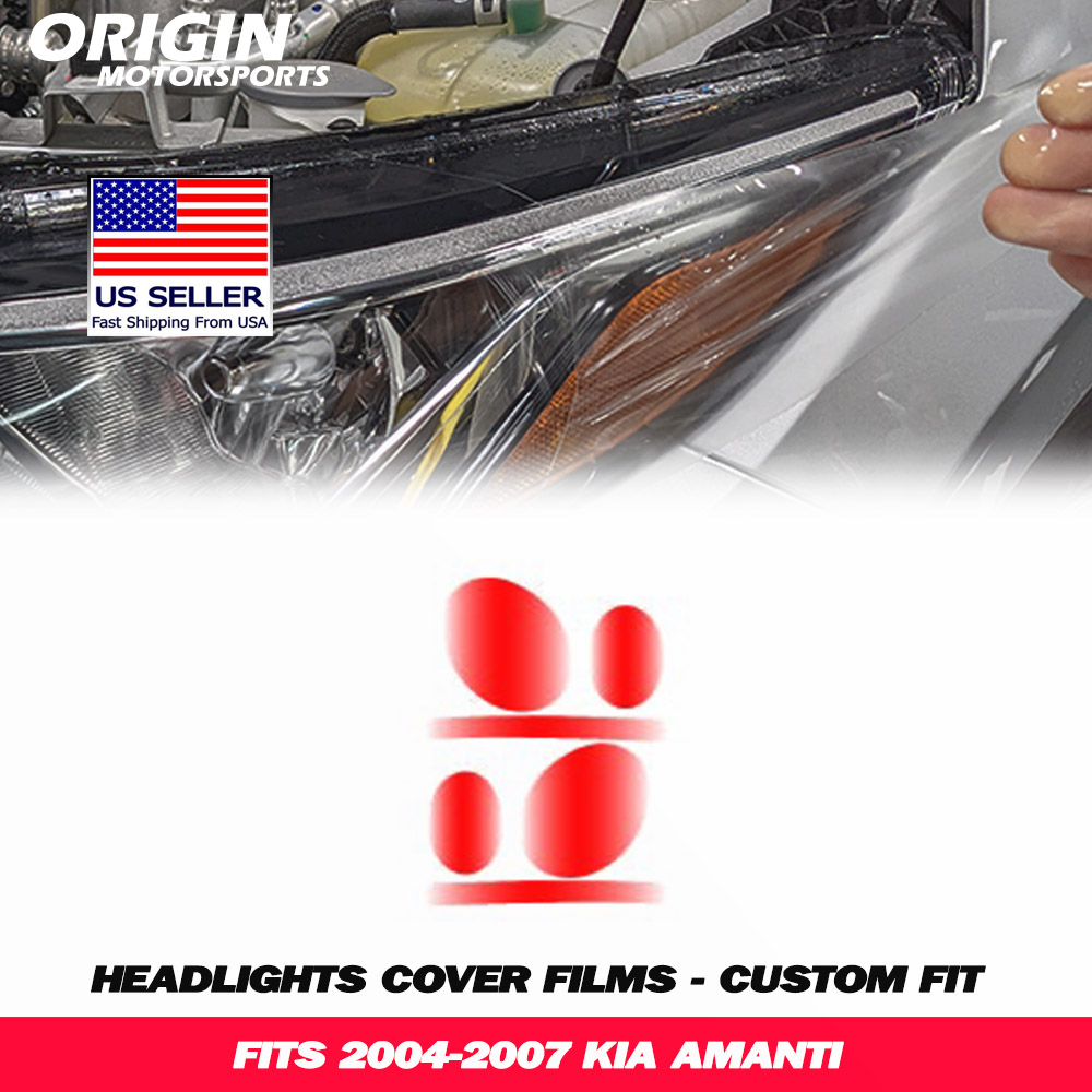 2004-2007 Kia AMANTI Precut Headlight PPF Clear Paint Protection Film Kit 2004-2007 Kia AMANTI Precut Headlight PPF Clear Paint Protection Film Kit