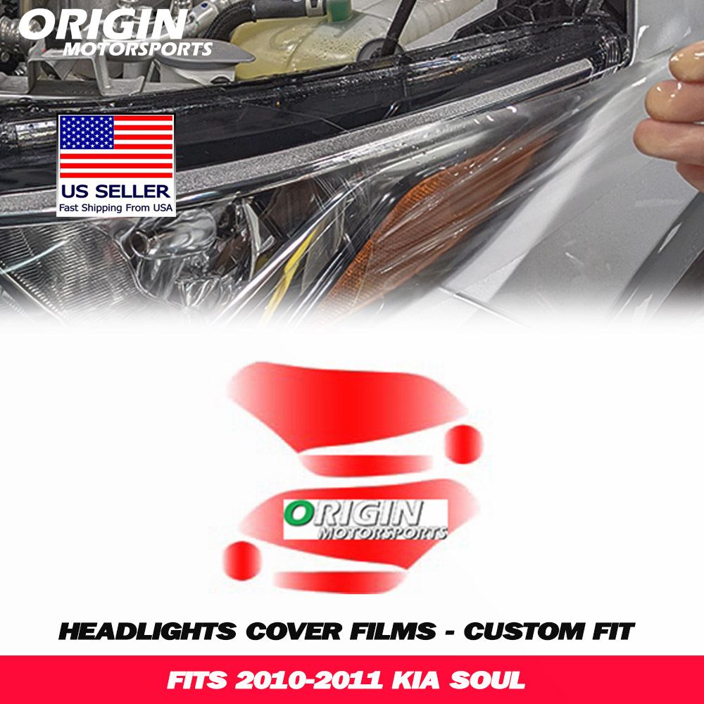 2010-2011 Kia SOUL Precut Headlight PPF Clear Paint Protection Film Kit 2010-2011 Kia SOUL Precut Headlight PPF Clear Paint Protection Film Kit