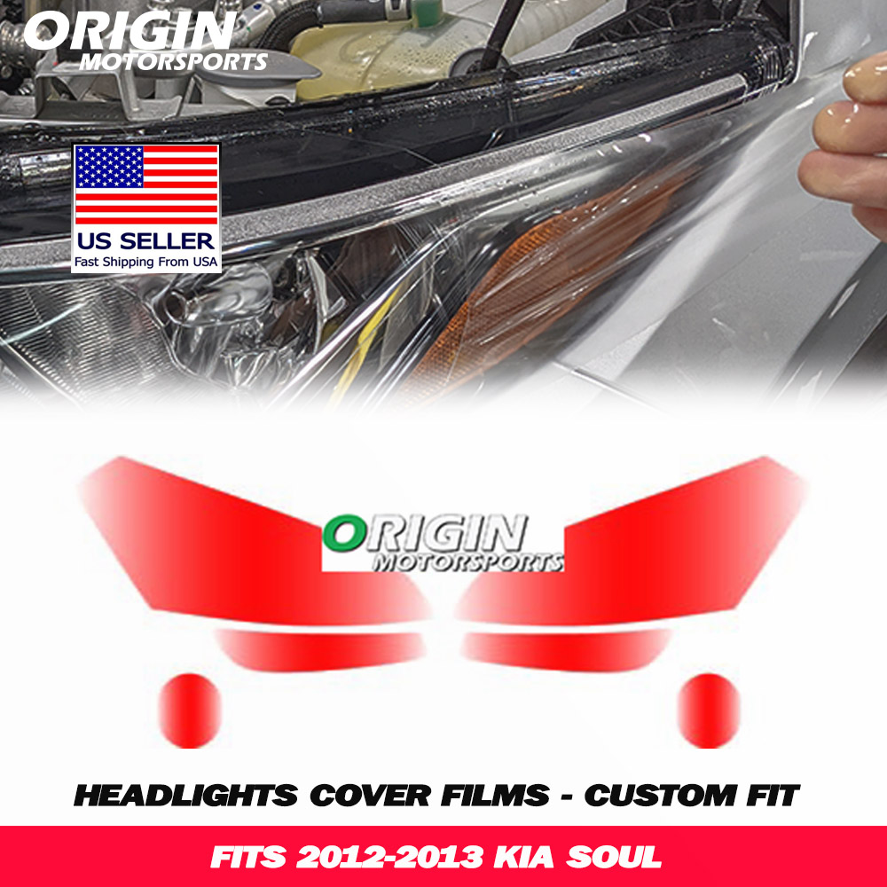 2012-2013 Kia SOUL Precut Headlight PPF Clear Paint Protection Film Kit 2012-2013 Kia SOUL Precut Headlight PPF Clear Paint Protection Film Kit