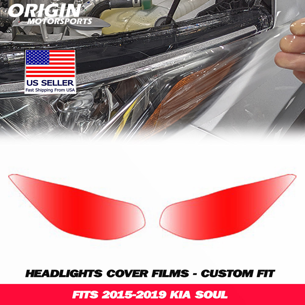 2015-2019 Kia SOUL Precut Headlight PPF Clear Paint Protection Film Kit 2015-2019 Kia SOUL Precut Headlight PPF Clear Paint Protection Film Kit