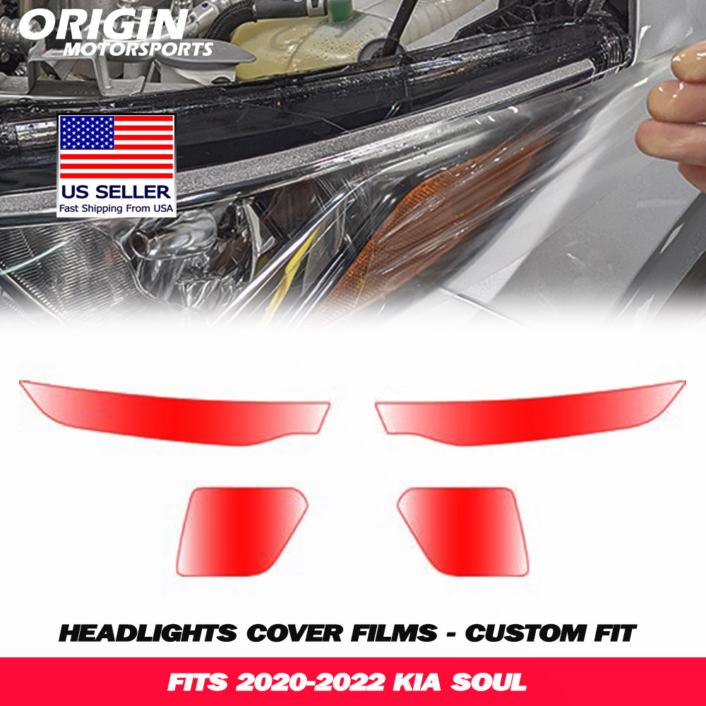 2020-2022 Kia SOUL Precut Headlight PPF Clear Paint Protection Film Kit 2020-2022 Kia SOUL Precut Headlight PPF Clear Paint Protection Film Kit
