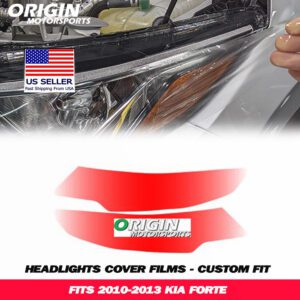 2010-2013 Kia FORTE Precut Headlight PPF Clear Paint Protection Film Kit 2010-2013 Kia FORTE Precut Headlight PPF Clear Paint Protection Film Kit