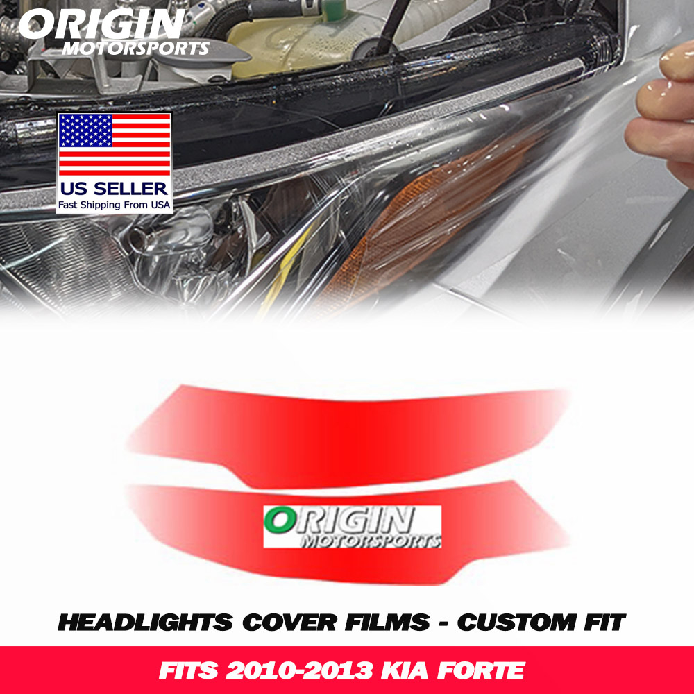 2010-2013 Kia FORTE Precut Headlight PPF Clear Paint Protection Film Kit 2010-2013 Kia FORTE Precut Headlight PPF Clear Paint Protection Film Kit