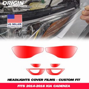 2014-2016 Kia CADENZA Precut Headlight PPF Clear Paint Protection Film Kit 2014-2016 Kia CADENZA Precut Headlight PPF Clear Paint Protection Film Kit