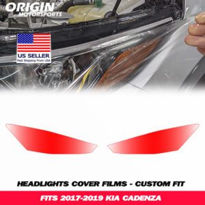 2017-2019 Kia CADENZA Precut Headlight PPF Clear Paint Protection Film Kit 2017-2019 Kia CADENZA Precut Headlight PPF Clear Paint Protection Film Kit