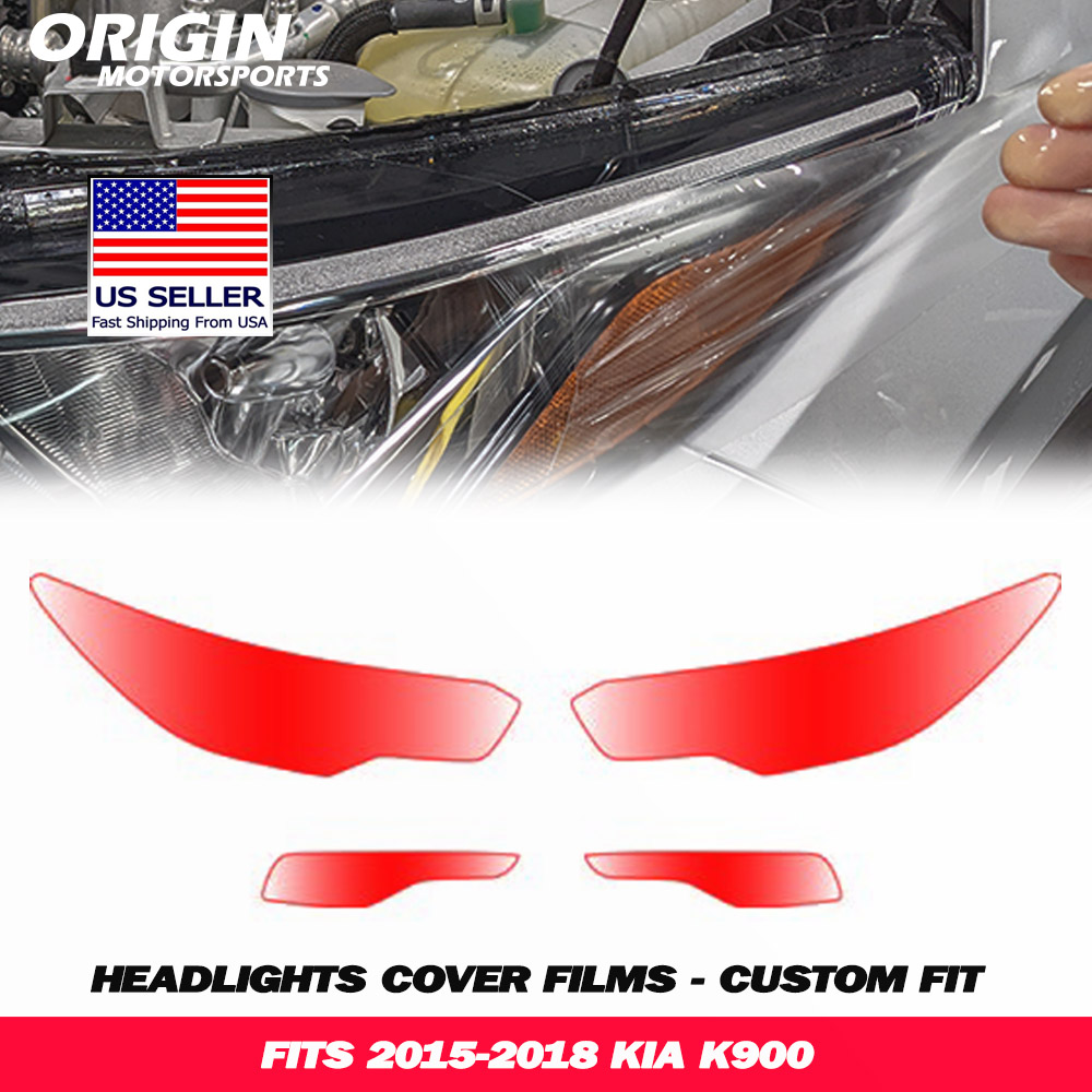 2015-2018 Kia K900 Precut Headlight PPF Clear Paint Protection Film Kit 2015-2018 Kia K900 Precut Headlight PPF Clear Paint Protection Film Kit