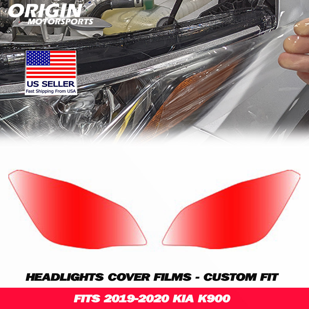 2019-2020 Kia K900 Precut Headlight PPF Clear Paint Protection Film Kit 2019-2020 Kia K900 Precut Headlight PPF Clear Paint Protection Film Kit