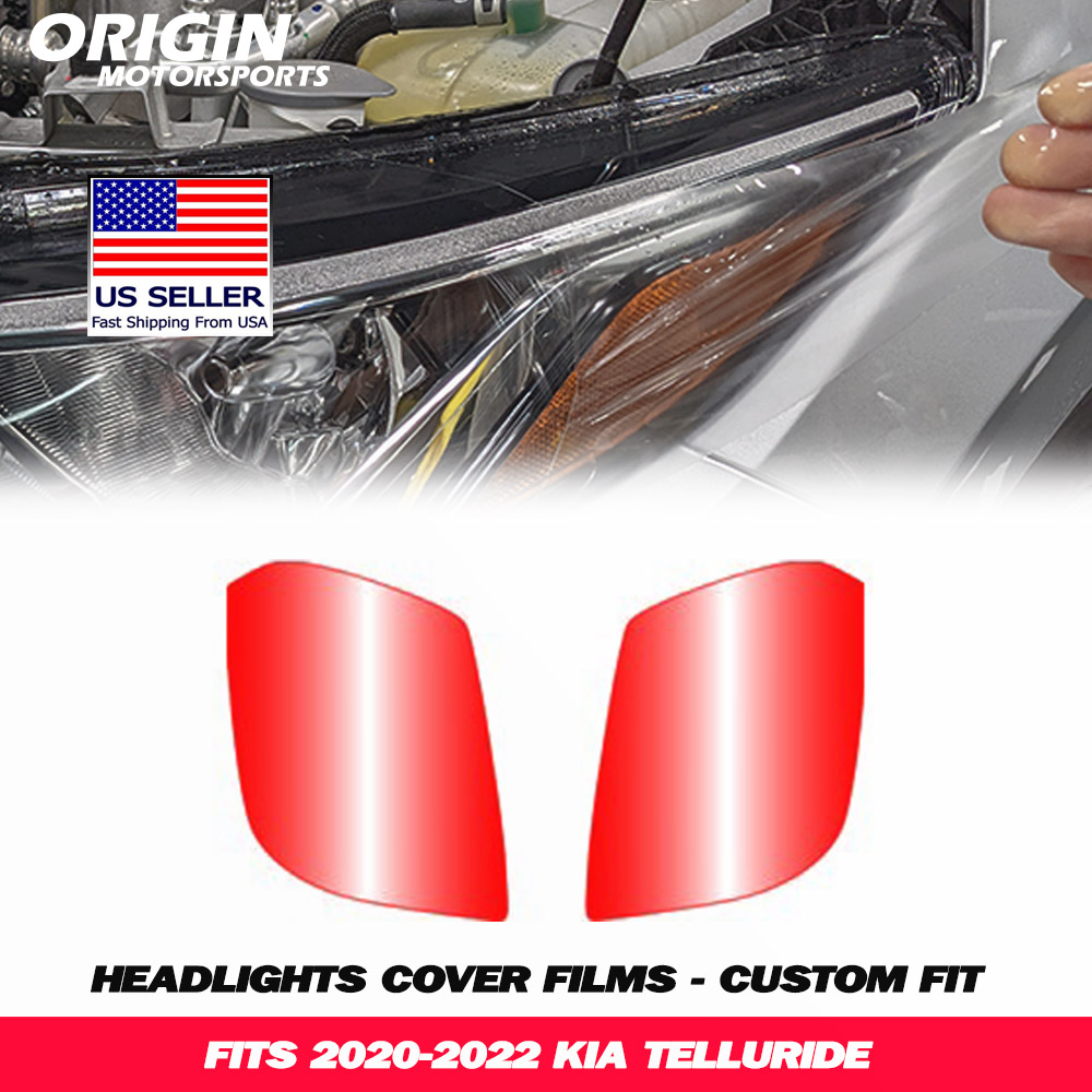 2020-2022 Kia TELLURIDE Precut Headlight PPF Clear Paint Protection Film Kit 2020-2022 Kia TELLURIDE Precut Headlight PPF Clear Paint Protection Film Kit