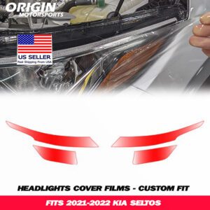 2021-2022 Kia SELTOS Precut Headlight PPF Clear Paint Protection Film Kit 2021-2022 Kia SELTOS Precut Headlight PPF Clear Paint Protection Film Kit