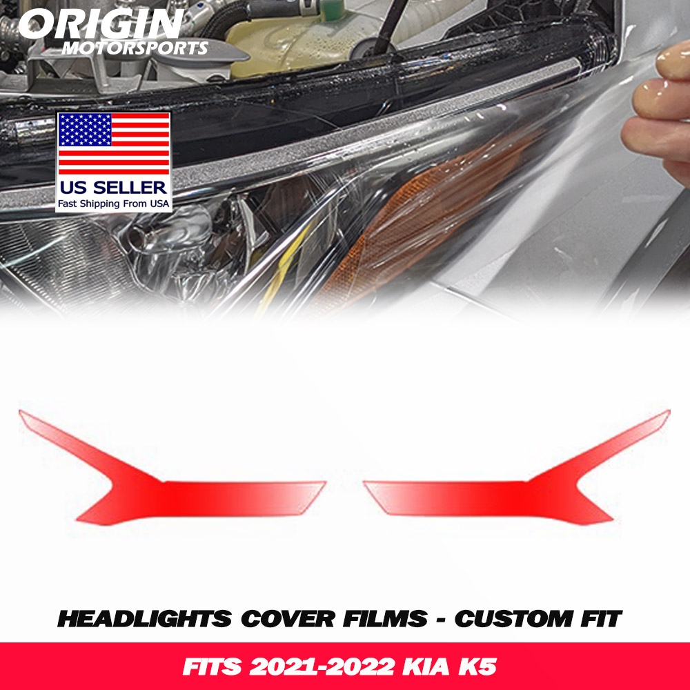 2021-2022 Kia K5 Precut Headlight PPF Clear Paint Protection Film Kit 2021-2022 Kia K5 Precut Headlight PPF Clear Paint Protection Film Kit