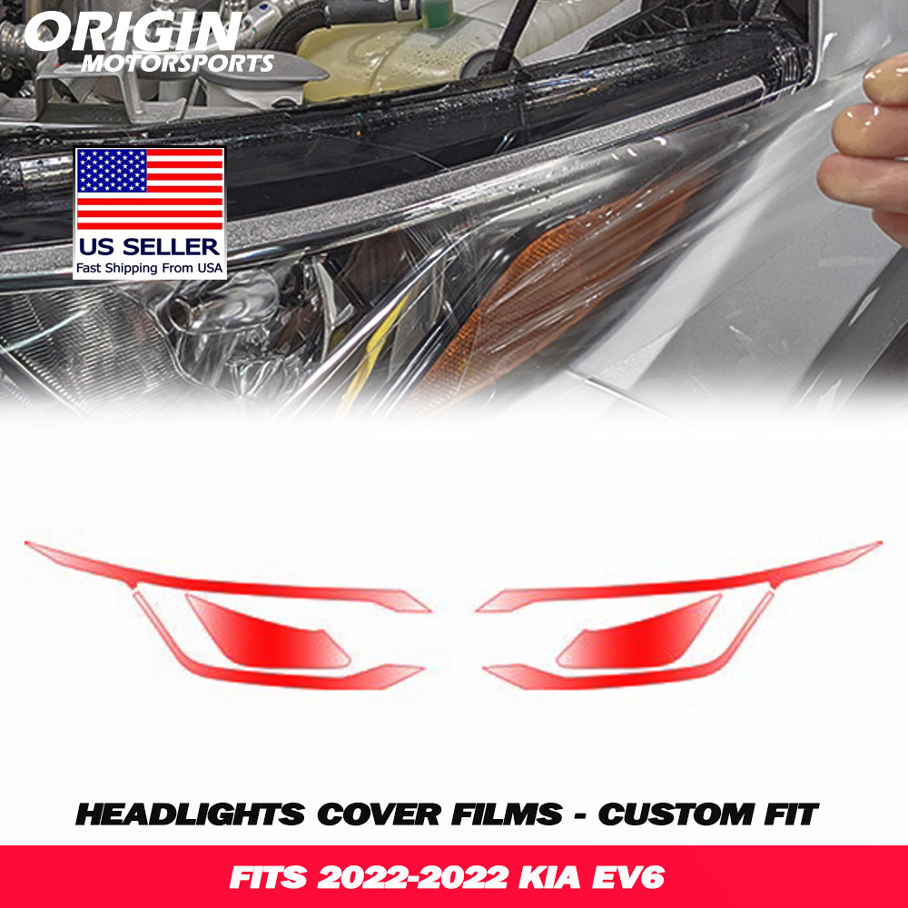 2022-2022 Kia EV6 Precut Headlight PPF Clear Paint Protection Film Kit 2022-2022 Kia EV6 Precut Headlight PPF Clear Paint Protection Film Kit