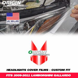 2009-2011 Lamborghini GALLARDO Precut Headlight PPF Clear Paint Protection Film Kit 2009-2011 Lamborghini GALLARDO Precut Headlight PPF Clear Paint Protection Film Kit
