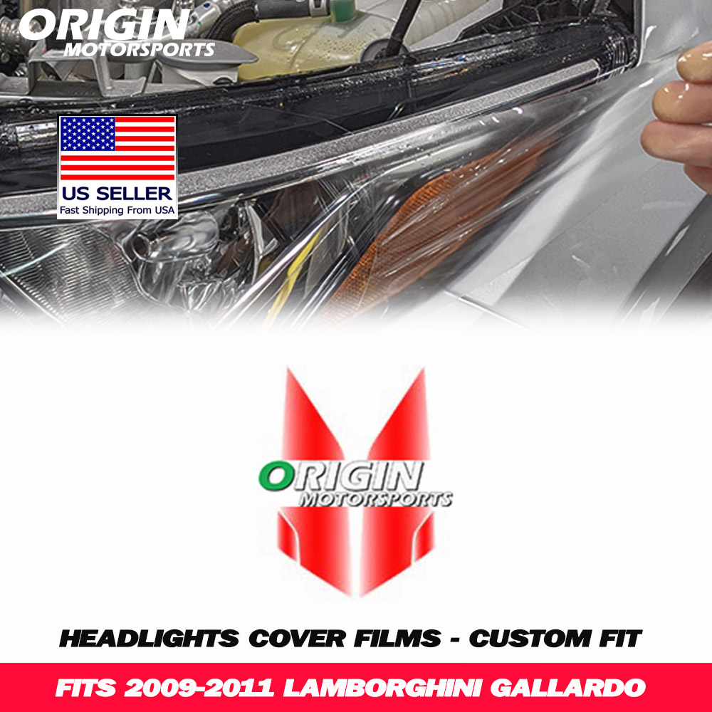 2009-2011 Lamborghini GALLARDO Precut Headlight PPF Clear Paint Protection Film Kit 2009-2011 Lamborghini GALLARDO Precut Headlight PPF Clear Paint Protection Film Kit
