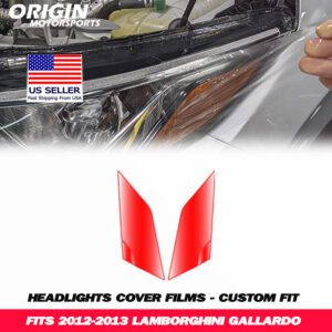 2012-2013 Lamborghini GALLARDO Precut Headlight PPF Clear Paint Protection Film Kit 2012-2013 Lamborghini GALLARDO Precut Headlight PPF Clear Paint Protection Film Kit