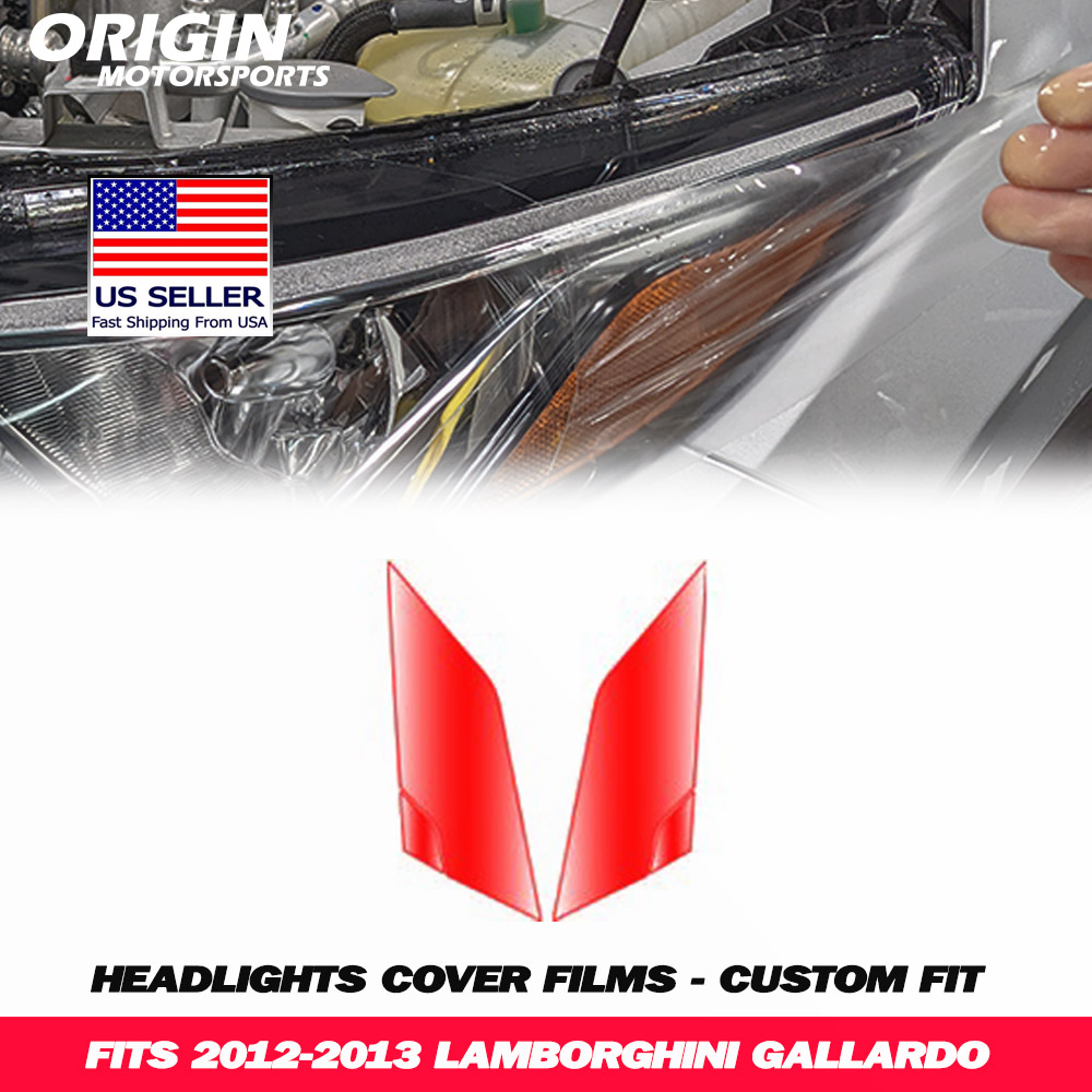2012-2013 Lamborghini GALLARDO Precut Headlight PPF Clear Paint Protection Film Kit 2012-2013 Lamborghini GALLARDO Precut Headlight PPF Clear Paint Protection Film Kit
