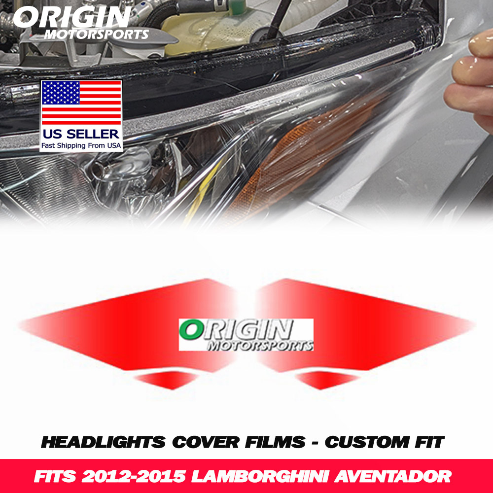 2012-2015 Lamborghini AVENTADOR Precut Headlight PPF Clear Paint Protection Film Kit 2012-2015 Lamborghini AVENTADOR Precut Headlight PPF Clear Paint Protection Film Kit