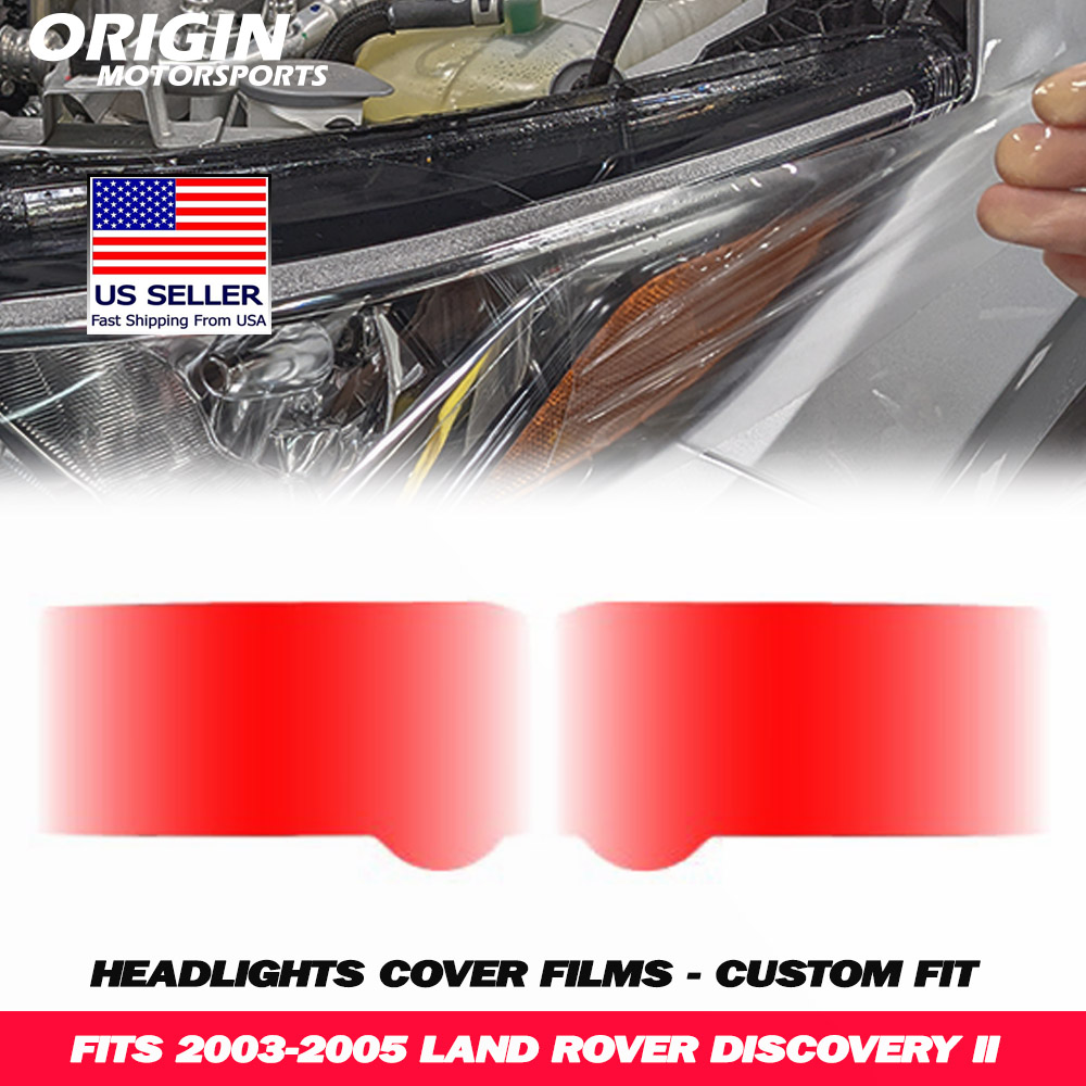 2003-2005 Land Rover DISCOVERY II Precut Headlight PPF Clear Paint Protection Film Kit 2003-2005 Land Rover DISCOVERY II Precut Headlight PPF Clear Paint Protection Film Kit