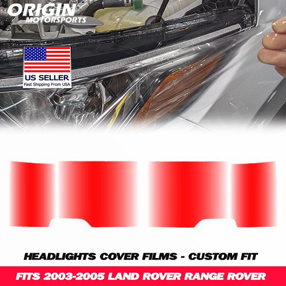 2003-2005 Land Rover RANGE ROVER Precut Headlight PPF Clear Paint Protection Film Kit 2003-2005 Land Rover RANGE ROVER Precut Headlight PPF Clear Paint Protection Film Kit