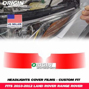 2010-2012 Land Rover RANGE ROVER Precut Headlight PPF Clear Paint Protection Film Kit 2010-2012 Land Rover RANGE ROVER Precut Headlight PPF Clear Paint Protection Film Kit