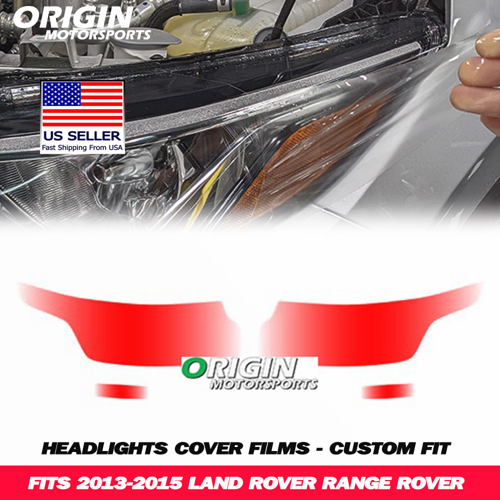 2013-2015 Land Rover RANGE ROVER Precut Headlight PPF Clear Paint Protection Film Kit 2013-2015 Land Rover RANGE ROVER Precut Headlight PPF Clear Paint Protection Film Kit