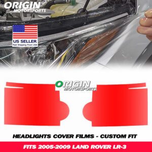 2005-2009 Land Rover LR-3 Precut Headlight PPF Clear Paint Protection Film Kit 2005-2009 Land Rover LR-3 Precut Headlight PPF Clear Paint Protection Film Kit