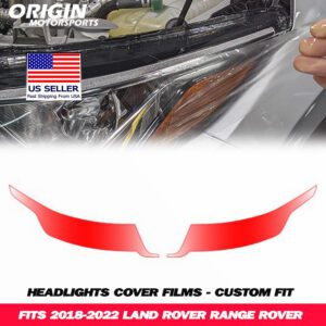 2018-2022 Land Rover RANGE ROVER Precut Headlight PPF Clear Paint Protection Film Kit 2018-2022 Land Rover RANGE ROVER Precut Headlight PPF Clear Paint Protection Film Kit