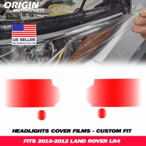 2010-2012 Land Rover LR4 Precut Headlight PPF Clear Paint Protection Film Kit 2010-2012 Land Rover LR4 Precut Headlight PPF Clear Paint Protection Film Kit