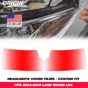 2014-2016 Land Rover LR4 Precut Headlight PPF Clear Paint Protection Film Kit 2014-2016 Land Rover LR4 Precut Headlight PPF Clear Paint Protection Film Kit