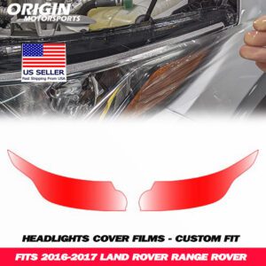 2016-2017 Land Rover RANGE ROVER Precut Headlight PPF Clear Paint Protection Film Kit