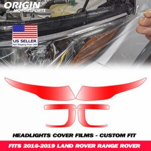 2016-2019 Land Rover RANGE ROVER Precut Headlight PPF Clear Paint Protection Film Kit 2016-2019 Land Rover RANGE ROVER Precut Headlight PPF Clear Paint Protection Film Kit