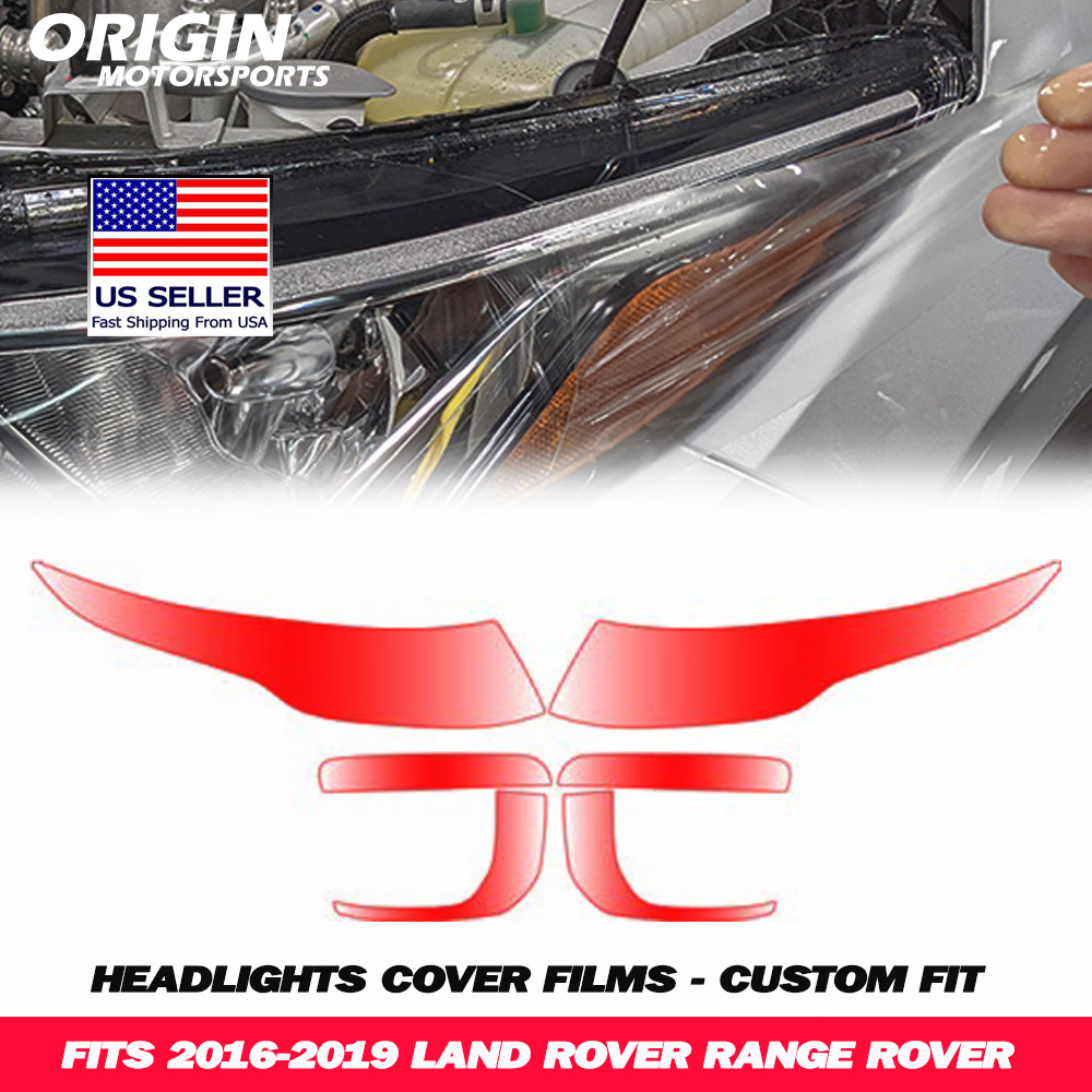 2016-2019 Land Rover RANGE ROVER Precut Headlight PPF Clear Paint Protection Film Kit 2016-2019 Land Rover RANGE ROVER Precut Headlight PPF Clear Paint Protection Film Kit