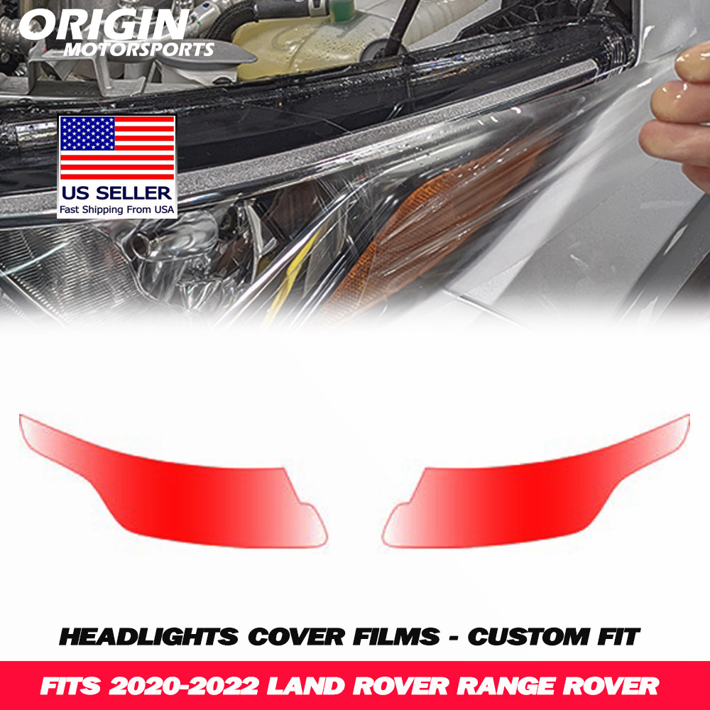 2020-2022 Land Rover RANGE ROVER Precut Headlight PPF Clear Paint Protection Film Kit 2020-2022 Land Rover RANGE ROVER Precut Headlight PPF Clear Paint Protection Film Kit