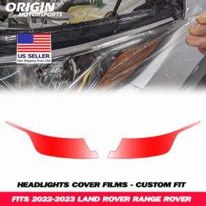 2022-2023 Land Rover RANGE ROVER Precut Headlight PPF Clear Paint Protection Film Kit 2022-2023 Land Rover RANGE ROVER Precut Headlight PPF Clear Paint Protection Film Kit