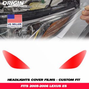 2005-2006 Lexus ES Precut Headlight PPF Clear Paint Protection Film Kit 2005-2006 Lexus ES Precut Headlight PPF Clear Paint Protection Film Kit
