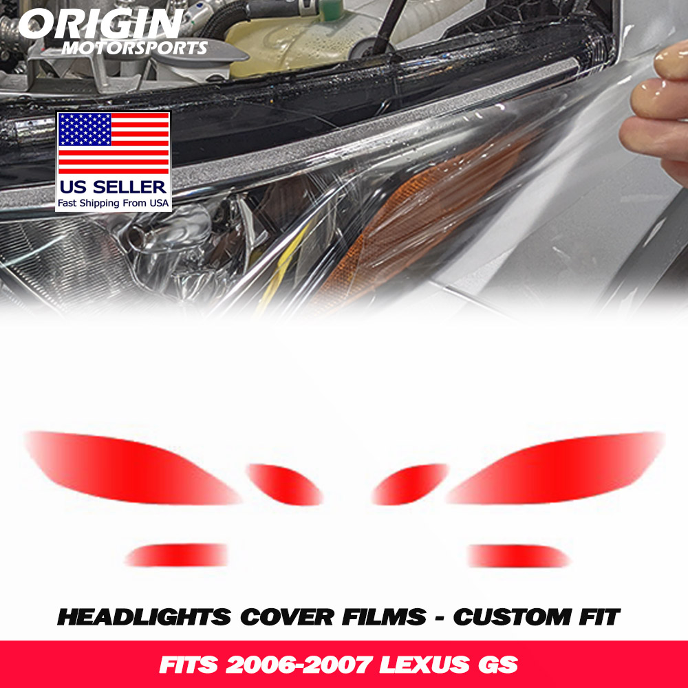 2006-2007 Lexus GS Precut Headlight PPF Clear Paint Protection Film Kit 2006-2007 Lexus GS Precut Headlight PPF Clear Paint Protection Film Kit