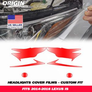 2014-2016 Lexus IS Precut Headlight PPF Clear Paint Protection Film Kit 2014-2016 Lexus IS Precut Headlight PPF Clear Paint Protection Film Kit