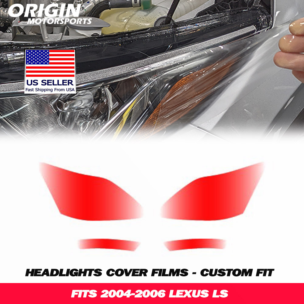 2004-2006 Lexus LS Precut Headlight PPF Clear Paint Protection Film Kit 2004-2006 Lexus LS Precut Headlight PPF Clear Paint Protection Film Kit