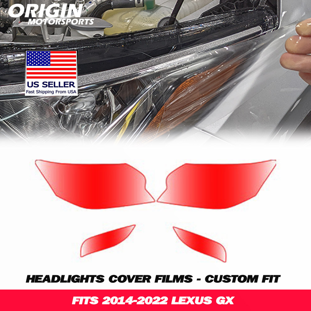 2014-2022 Lexus GX Precut Headlight PPF Clear Paint Protection Film Kit 2014-2022 Lexus GX Precut Headlight PPF Clear Paint Protection Film Kit